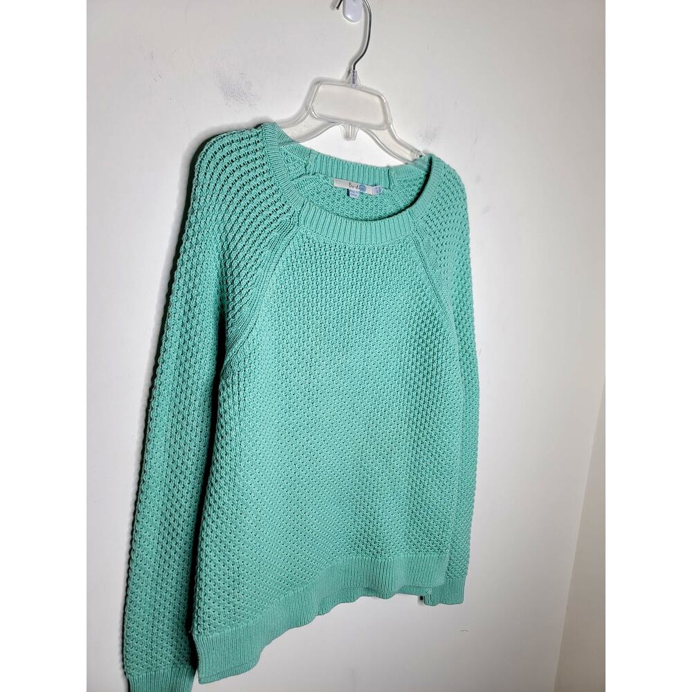 Boden light green cotton long sleeve crewneck sweater - 6